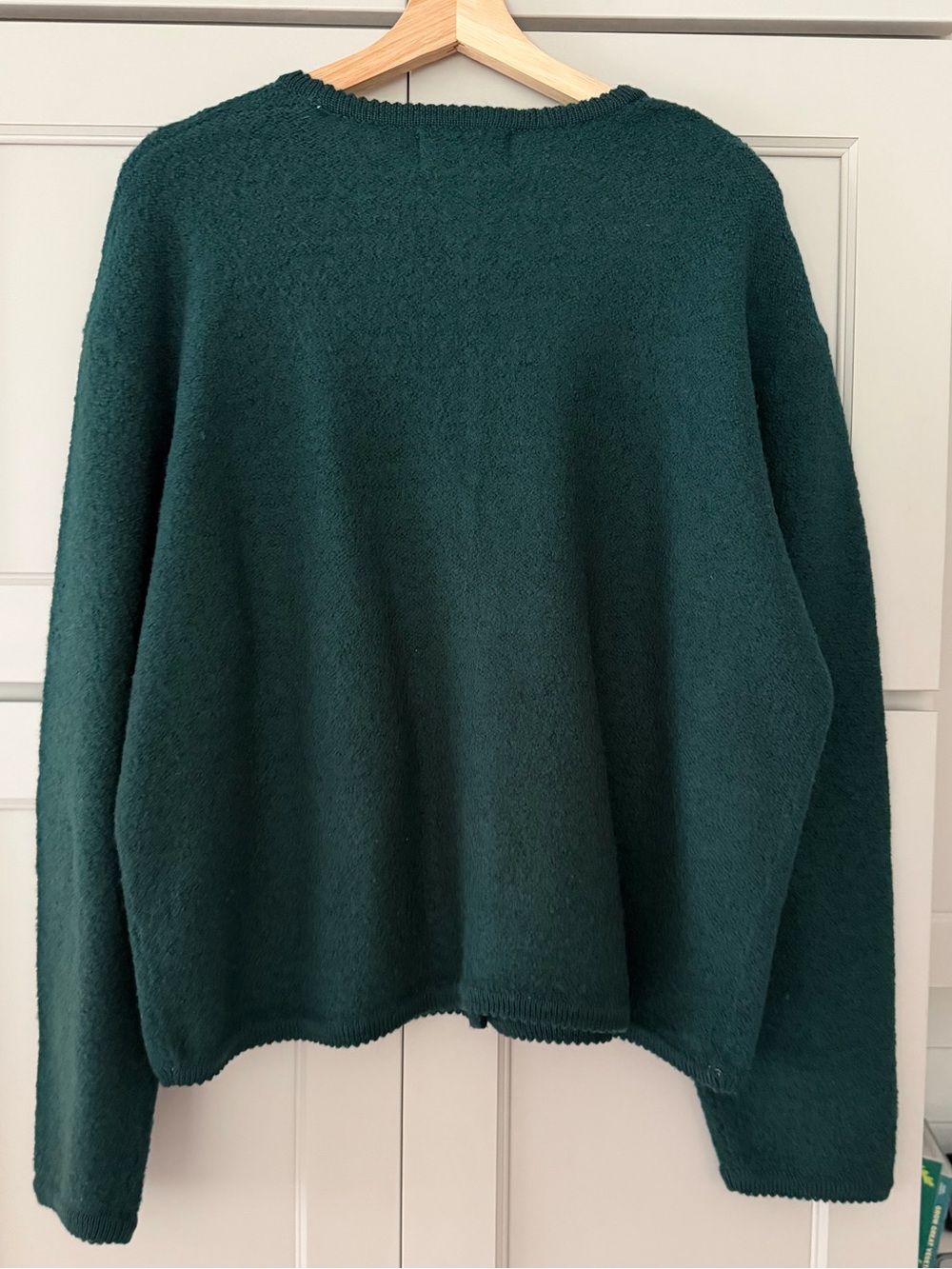 VTG 100% Wool Lady Jacket - Emerald Green, Gold Buttons - Picture 4 of 10